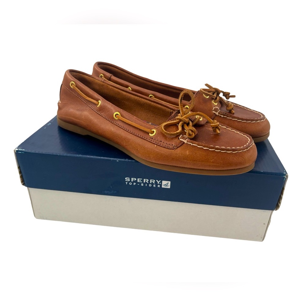 Sperry Top-Sider Audrey Boat Shoe in Tan Women’s Size 7.5M